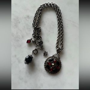 SWAROVSKI Necklace,swan signed-20inch